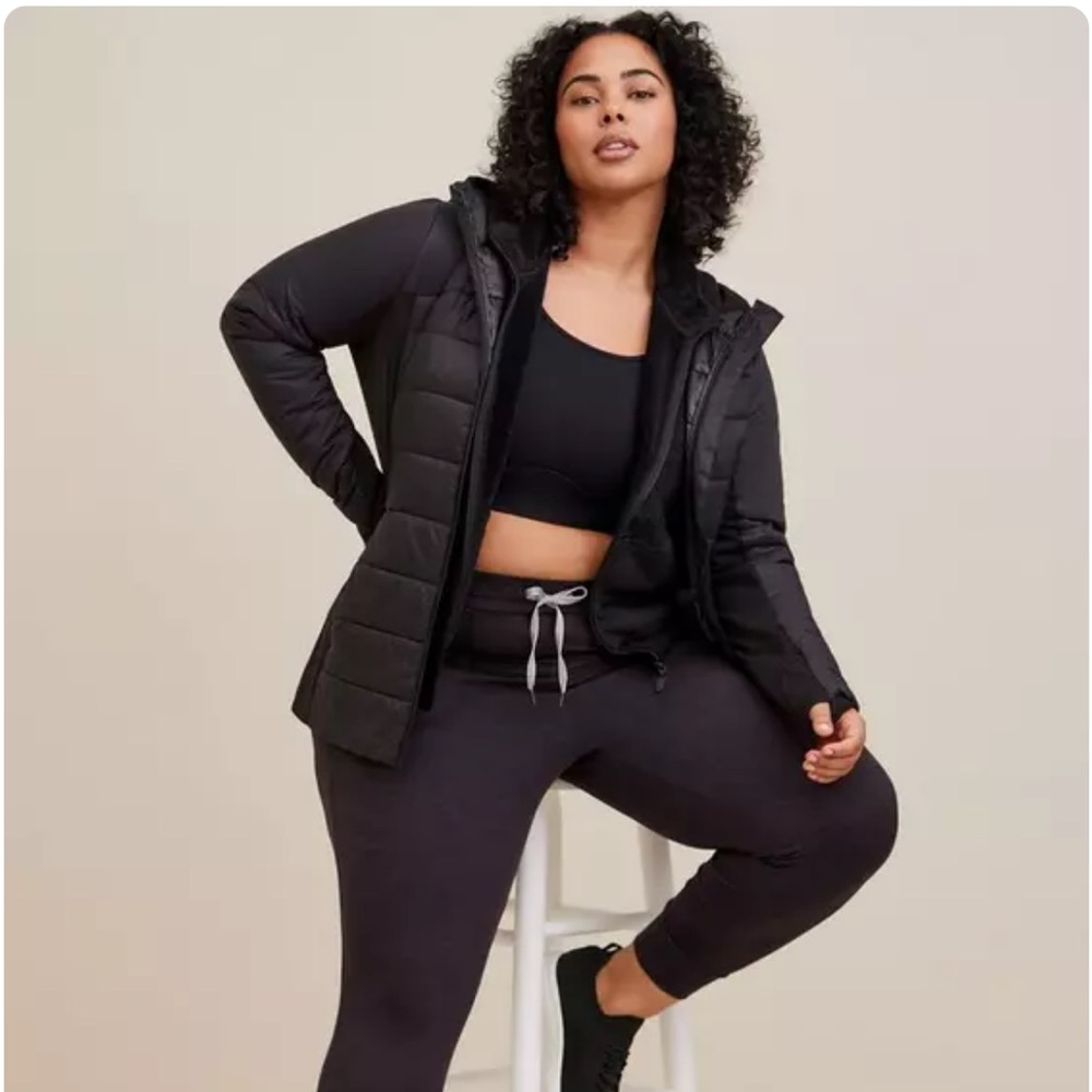 Torrid Black Active Puffer Jacket - image 1